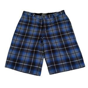 Nike Golf Shorts Mens Tour Performance Dri-Fit 34 Lightweight Blue Plaid.
